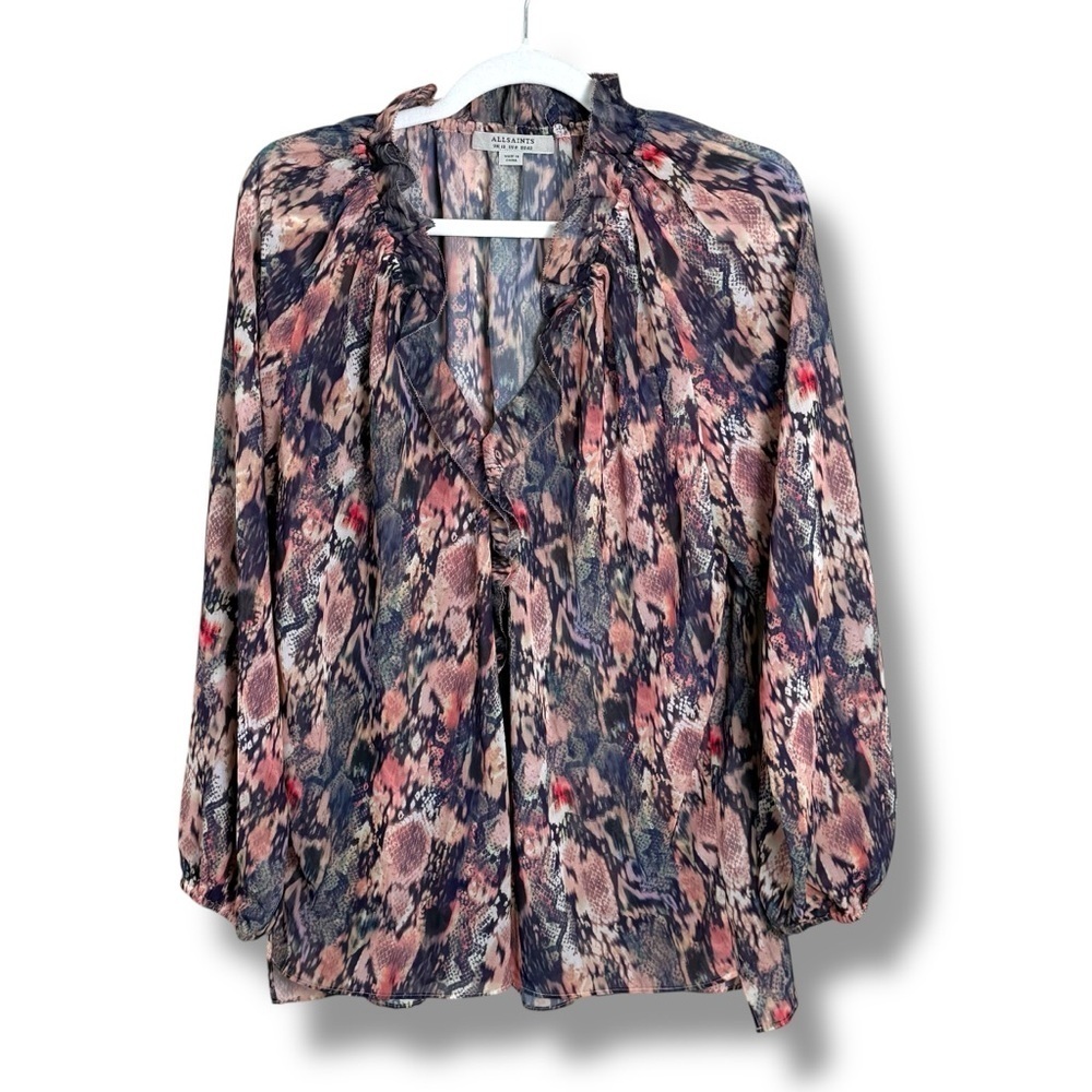 All Saints Nylah Masala Blouse Size 8